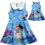 Moana Dress Children Clothing Summer sleeveless Dresses Girls Baby Costume Princess Party Dress Girl Clothes Kid Casual Clothes