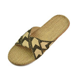 Mntrerm High Quality Summer Linen Home Slippers Candy Colors Flax Slippers Men Slippers Home Shoes Large Size linen shoes