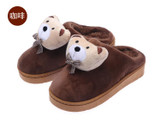 Mntrerm Cute Cartoon Winter Children Slippers Boys Girls Slippers Thick Warm Non-Slip Home Slippers Children Cotton Shoes Kids