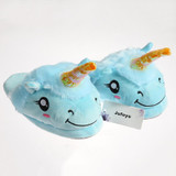 Mntrerm 2017 Unisex Unicorn Cotton Home Slippers Spring Warm Chausson Licorne Indoor Cartoon Slippers Shoes For Teen Boys Girls
