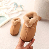 Mntrerm 2017 Children Indoor Home Slippers Winter New High Suede Cotton Slippers Warm Boys And Girls Children Cotton Shoes
