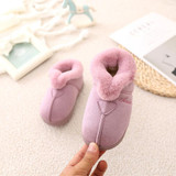 Mntrerm 2017 Children Indoor Home Slippers Winter New High Suede Cotton Slippers Warm Boys And Girls Children Cotton Shoes