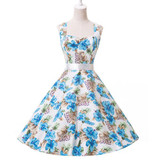 2017 Plus Size Womens clothing New Summer Style 50s Vintage pin up 60s Cocktail dresses Rockabilly Retro Floral print Party gown 2017 Plus Size Womens clothing New Summer Style 50s Vintage pin up 60s Cocktail dresses Rockabilly Retro Floral print Party gown