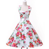 2017 Plus Size Womens clothing New Summer Style 50s Vintage pin up 60s Cocktail dresses Rockabilly Retro Floral print Party gown 2017 Plus Size Womens clothing New Summer Style 50s Vintage pin up 60s Cocktail dresses Rockabilly Retro Floral print Party gown