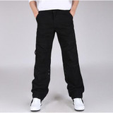 2017 Plus SIZE Tactical Army Green Military Solid Cargo Pants Men's Sweatpants Loose Trousers Casual Male fashion Baggy Pants