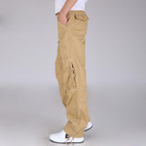 2017 Plus SIZE Tactical Army Green Military Solid Cargo Pants Men's Sweatpants Loose Trousers Casual Male fashion Baggy Pants