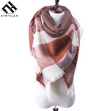 2017 Plaid Winter Warm Scarf For Women Blanket Scarf Women Shawls And Scarves Pashmina Luxury Brand Large echarpe Drop Shipping