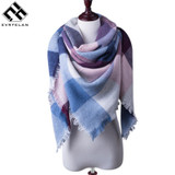 2017 Plaid Winter Warm Scarf For Women Blanket Scarf Women Shawls And Scarves Pashmina Luxury Brand Large echarpe Drop Shipping