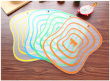 2017 Plastic Chopping Board Flexible Kitchen Plastic Chopping Block Cutting Board Breadboard Non-slip Cutting Block 4pcs/lot