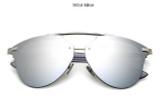2017 Pink Sunglasses Women Newest Brand Cateye Reflection Mirror Sunglasses Female Half Frame Men Sun Glasses Rose Gold Lunette