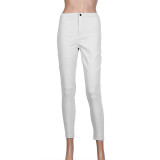 2017 Pencil Jeans for Women Solid Stretchy Casual Denim Sexy Skinny Jeans High Waist Pencil Pants Plus Size Trousers 5 Colors