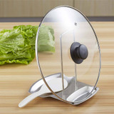 2017 Pan Pot Cover Lid Rack Stand Stainless Steel Spoon Holder Stove Organizer Storage Rests Kitchen Accessories Tool Hot Sal