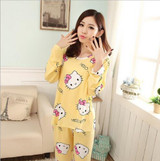 2017 Pajama Sets cotton womens pajamas Animal printing Indoor Clothing Home Suit Sleepwear Winter Pajamas Woman Pyjamas