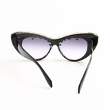 2017 Oversize Cat Eye Sunglasses Women Brand Designer Luxury Crystal Sexy Sun Glasses For Ladies Oculos De Sol Feminino