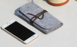 2017 Original For apple iphone 6s plus pouch Wool Felt protective sleeve bag for iPhone6 Plus 5.5" iphone 6s 4.7 inch cases gray
