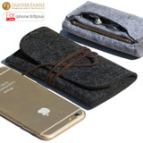 2017 Original For apple iphone 6s plus pouch Wool Felt protective sleeve bag for iPhone6 Plus 5.5" iphone 6s 4.7 inch cases gray