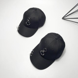 2017 Original design  fashion metal ring chain pendant pin baseball cap all-match