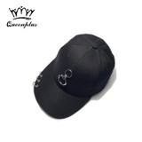2017 Original design  fashion metal ring chain pendant pin baseball cap all-match