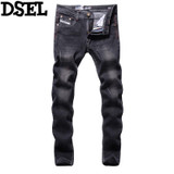 2017 Newly DSEL Brand Jeans Men Black Color Slim Fit Skinny Jeans For Men Elastic Pants Designer Men Ripped Jeans 2017 Newly DSEL Brand Jeans Men Black Color Slim Fit Skinny Jeans For Men Elastic Pants Designer Men Ripped Jeans