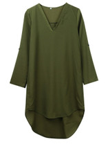 2017 Newest Women Long Sleeve Spring Summer Dress Loose Waist Solid Shirt Dress Ladies Woman Casual Mini Women Dress