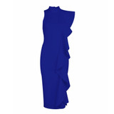 2017 Newest Winter Dress Women Celebrity Party Sleeveless One-Shoulder Sexy Night Out Dress Women Wholesale Bodycon Vestidos