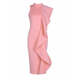 2017 Newest Winter Dress Women Celebrity Party Sleeveless One-Shoulder Sexy Night Out Dress Women Wholesale Bodycon Vestidos