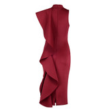 2017 Newest Winter Dress Women Celebrity Party Sleeveless One-Shoulder Sexy Night Out Dress Women Wholesale Bodycon Vestidos