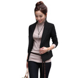 2017 New European Women Slim Casual Business Blazer Jackets Suit One Button Slim Lady's Blazers Work Wear Blazer Jackets Outwear