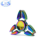 2017 New EDC Tri-Spinner Fidget Toys Pattern Hand Spinner Metal Fidget Spinner and ADHD Adult decompression toys Action