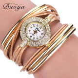 2017 New Duoya Fashion Brand Quartz Watch Women Dress Leather Wristwatches Popular Casual Watches Gold Jewelry Bracelet Clock 2017 New Duoya Fashion Brand Quartz Watch Women Dress Leather Wristwatches Popular Casual Watches Gold Jewelry Bracelet Clock