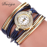 2017 New Duoya Fashion Brand Quartz Watch Women Dress Leather Wristwatches Popular Casual Watches Gold Jewelry Bracelet Clock 2017 New Duoya Fashion Brand Quartz Watch Women Dress Leather Wristwatches Popular Casual Watches Gold Jewelry Bracelet Clock