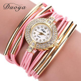 2017 New Duoya Fashion Brand Quartz Watch Women Dress Leather Wristwatches Popular Casual Watches Gold Jewelry Bracelet Clock 2017 New Duoya Fashion Brand Quartz Watch Women Dress Leather Wristwatches Popular Casual Watches Gold Jewelry Bracelet Clock
