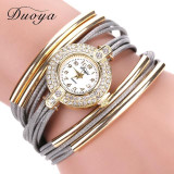 2017 New Duoya Fashion Brand Quartz Watch Women Dress Leather Wristwatches Popular Casual Watches Gold Jewelry Bracelet Clock 2017 New Duoya Fashion Brand Quartz Watch Women Dress Leather Wristwatches Popular Casual Watches Gold Jewelry Bracelet Clock