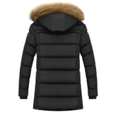 2017 New Down Coats Brand Jackets Men Parka High Quality Casual Warm Hooded Fur Collar Down Coats Winter Tend Jackets Plus Size