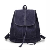 2017 New Design Soft Denim Women Backpacks Drawstring Bag School Bags Travel Bag Small Backpack Rucksack Bolsas Mochila Feminina