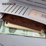 2017 New Design Envelope Clutch Wallet For Women, Geometric Hasp Ladies Long Wallets Phone Purse Female Lady Card Photo Holder
