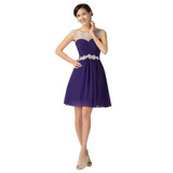 2017 New Design A-line Short Dresses Scoop Neck Cocktail Party dress Lace-up Veatidos de Festa Abito Cocktail Dress Blue 7536