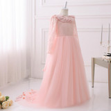 2017 New Desigin Party Formal Pink Flower Girl Dress baby Pageant Gowns Birthday Communion Toddler Kids TuTu  Dress for Weddings 2017 New Desigin Party Formal Pink Flower Girl Dress baby Pageant Gowns Birthday Communion Toddler Kids TuTu  Dress for Weddings