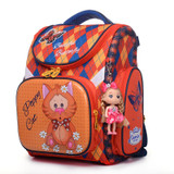 2017 New Delune Foldable Girls Cartoon School Bags For Boys Orthopedic Children Backpack Waterproof Randoseru School Backpack