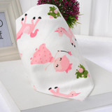 2017 New Cute Baby Bandana Bibs Cartoon Animal Print 100% Cotton Newborn Infant Girls Boys Toddler Triangle Scarf