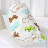 2017 New Cute Baby Bandana Bibs Cartoon Animal Print 100% Cotton Newborn Infant Girls Boys Toddler Triangle Scarf