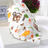 2017 New Cute Baby Bandana Bibs Cartoon Animal Print 100% Cotton Newborn Infant Girls Boys Toddler Triangle Scarf