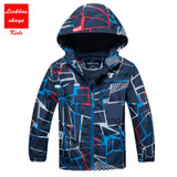 2017 New Children Boys/Girls Casual Windbreaker Jackets Coats Kids Outerwear Sporty With Hoodies Double-Deck Waterproof Clothes