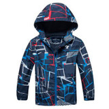 2017 New Children Boys/Girls Casual Windbreaker Jackets Coats Kids Outerwear Sporty With Hoodies Double-Deck Waterproof Clothes