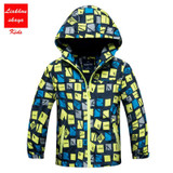 2017 New Children Boys/Girls Casual Windbreaker Jackets Coats Kids Outerwear Sporty With Hoodies Double-Deck Waterproof Clothes