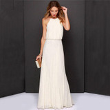2017 New Casual Summer Sexy Maxi Women Evening Party Dress Vintage Long Beach Boho Chiffon Dresses vestido de festa longo
