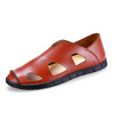 2017 New Casual Shoes, Breathable Comfortable Sandals, Men's Leather Shoes, Anti-skid Beach, Men's Leather Sandals
