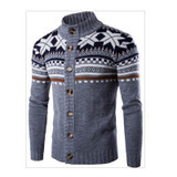 Mens Sweaters 2017 Men's Fashion Men Pullover With Thick Warm Single-breasted Cardigan Plus Size Male Sweater winter