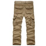 Men Baggy Cargo Pants Hot Sale Plus Size Loose Fit Military Tactical Army Trousers Multi-pocket Casual Work Pants Men No Belt
