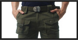 Men Baggy ARMY CARGO PANTS Military Style Tactical Pants Combat Pockets Army Green Multi-pocket Work Trousers